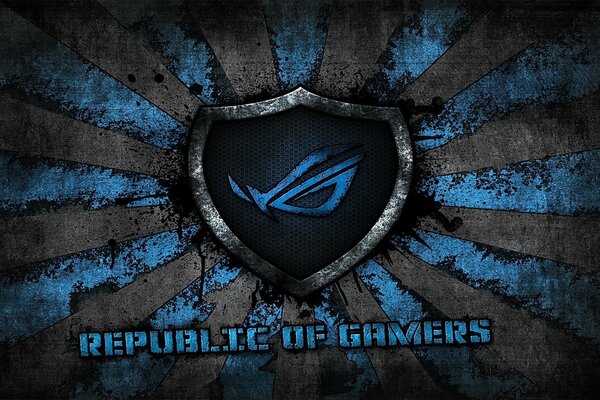 Black and blue emblem of the Republic of Gamers