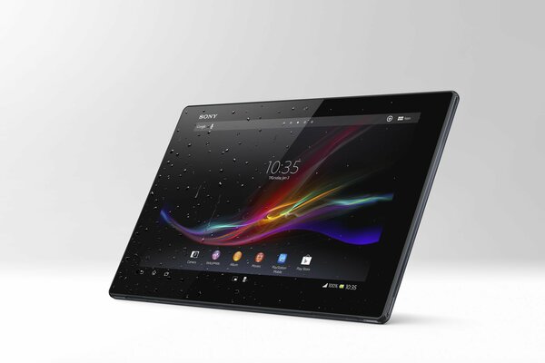 Tablet sony w kolorze czarnym