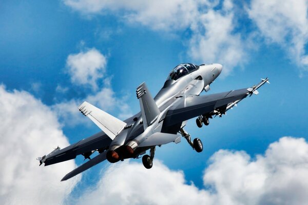 Boeing PE-2 apodado Hornet vuela alto en el cielo