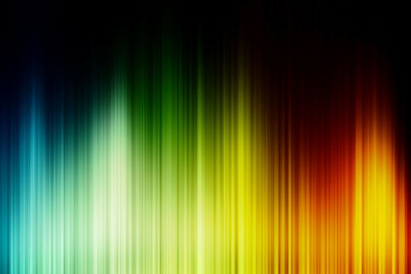 Vertical lines in rainbow color