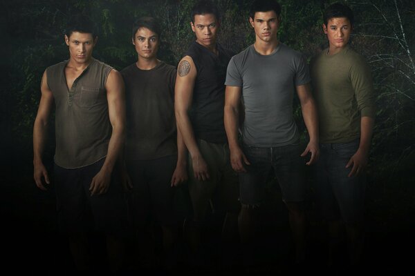 Das Team der Werwolf-Jungs aus dem Twilight-Film