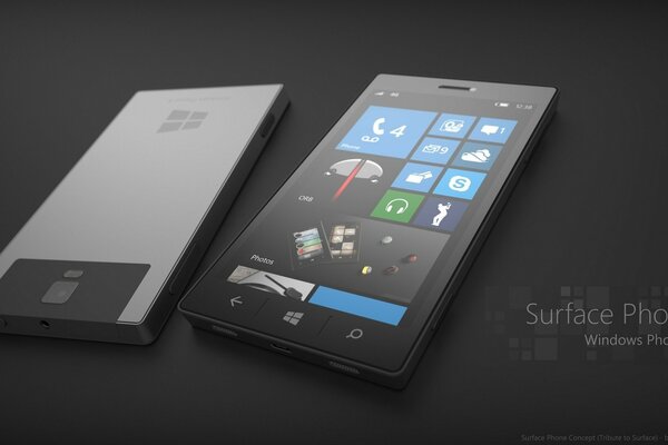 Smartphone windows phone 8 concept