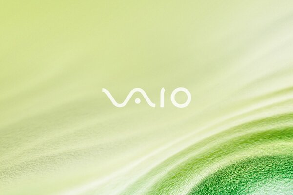 Protector de pantalla vaio sobre fondo verde