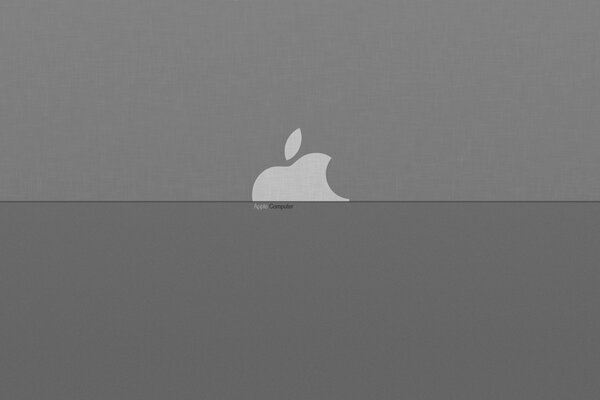 Metal apple - apple logo