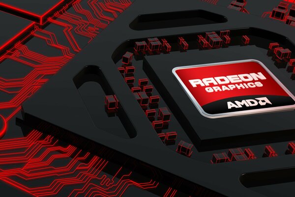 Image élégante du processeur graphique AMD de radeon