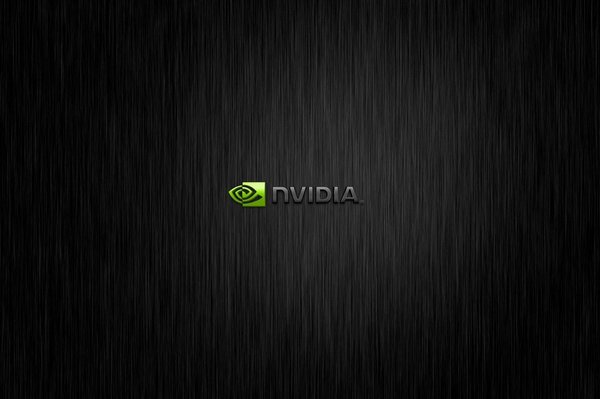 Nvidia na czarnym tle dla komputera