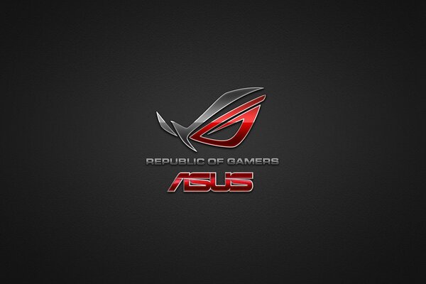 Asus logo on a dark background