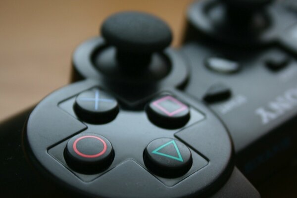 Joystick sony gros plan