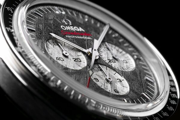 Stylish watch face and omega chronometer