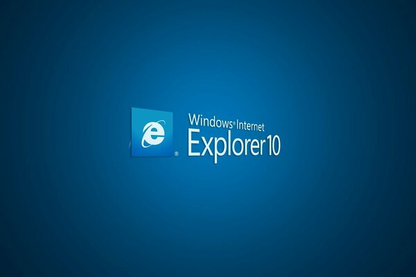 Синий логотип окна internet Explorer