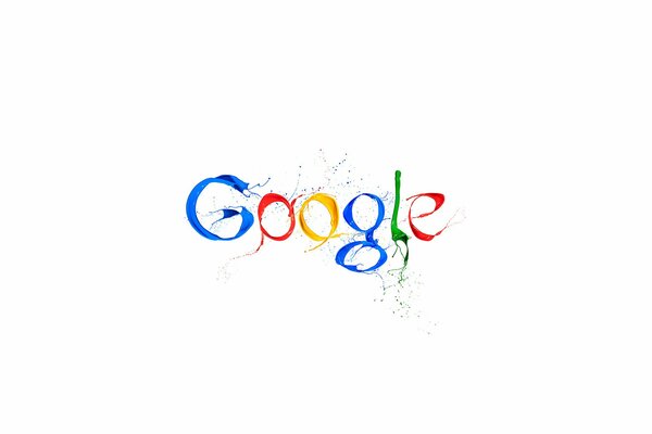 Logotipo de Google de pinturas sobre fondo blanco