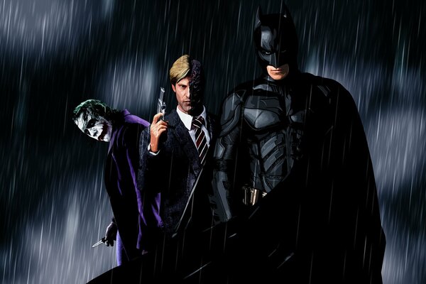 The Joker and the Black Cloak are the heroes of the fantastic movie