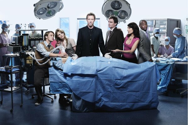 Dr. House is in the operating room