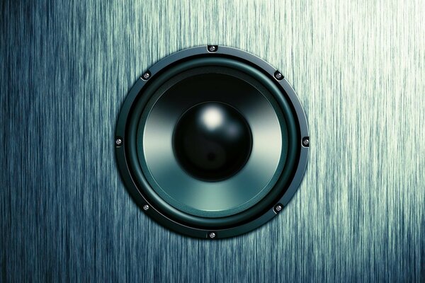 Speaker of the best sound on a gray background