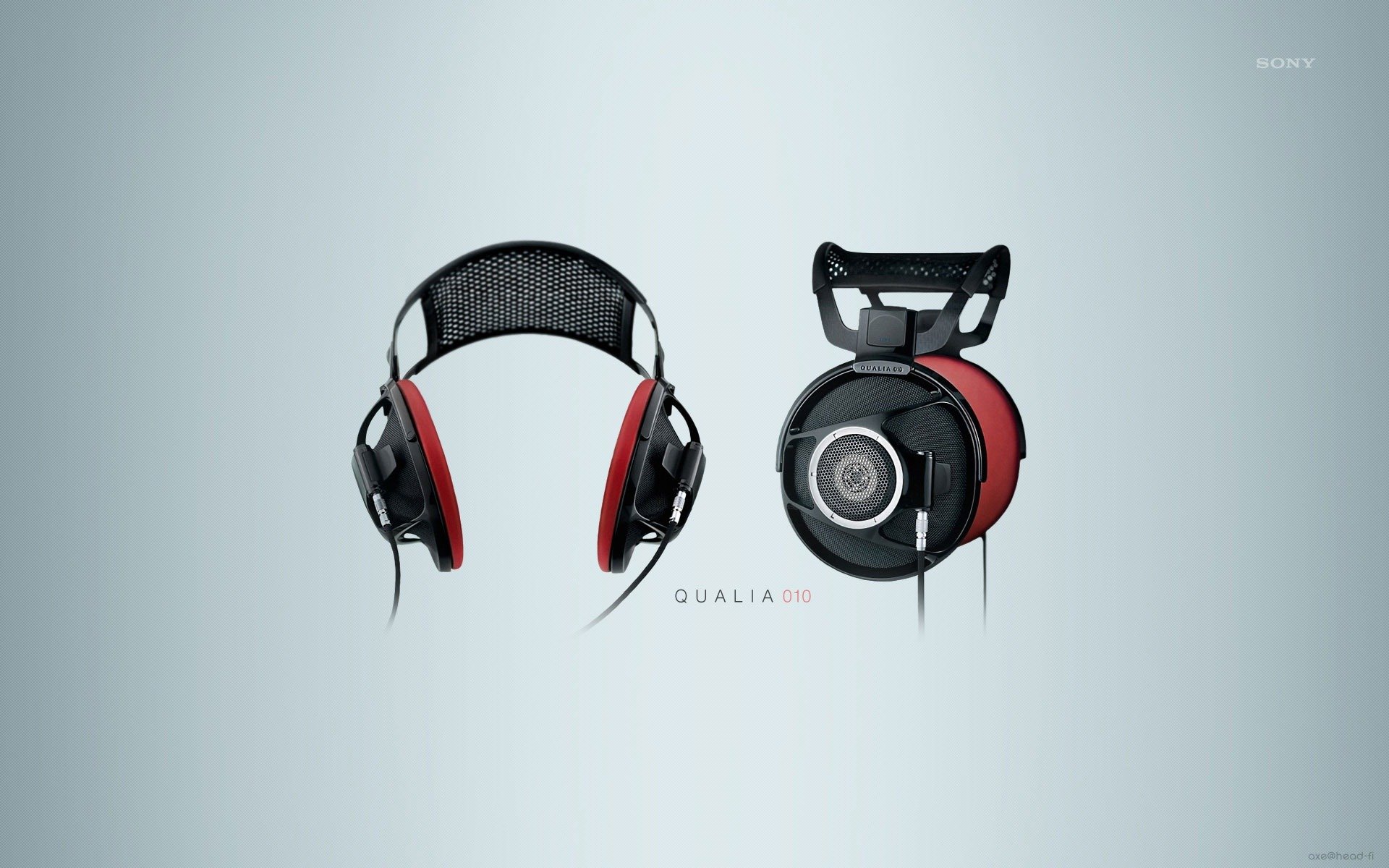 hi-tech headphones design sony qualia 010 minimalism background wallpaper