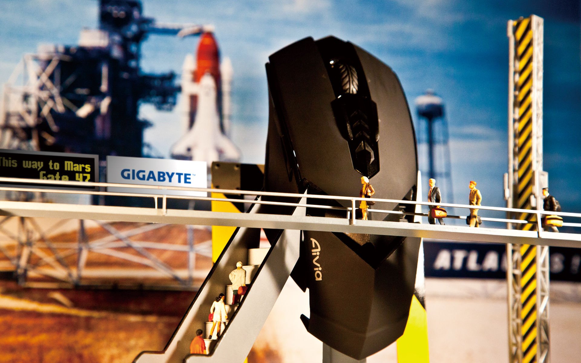 gigabyte aivia spazioporto mouse lancio su marte