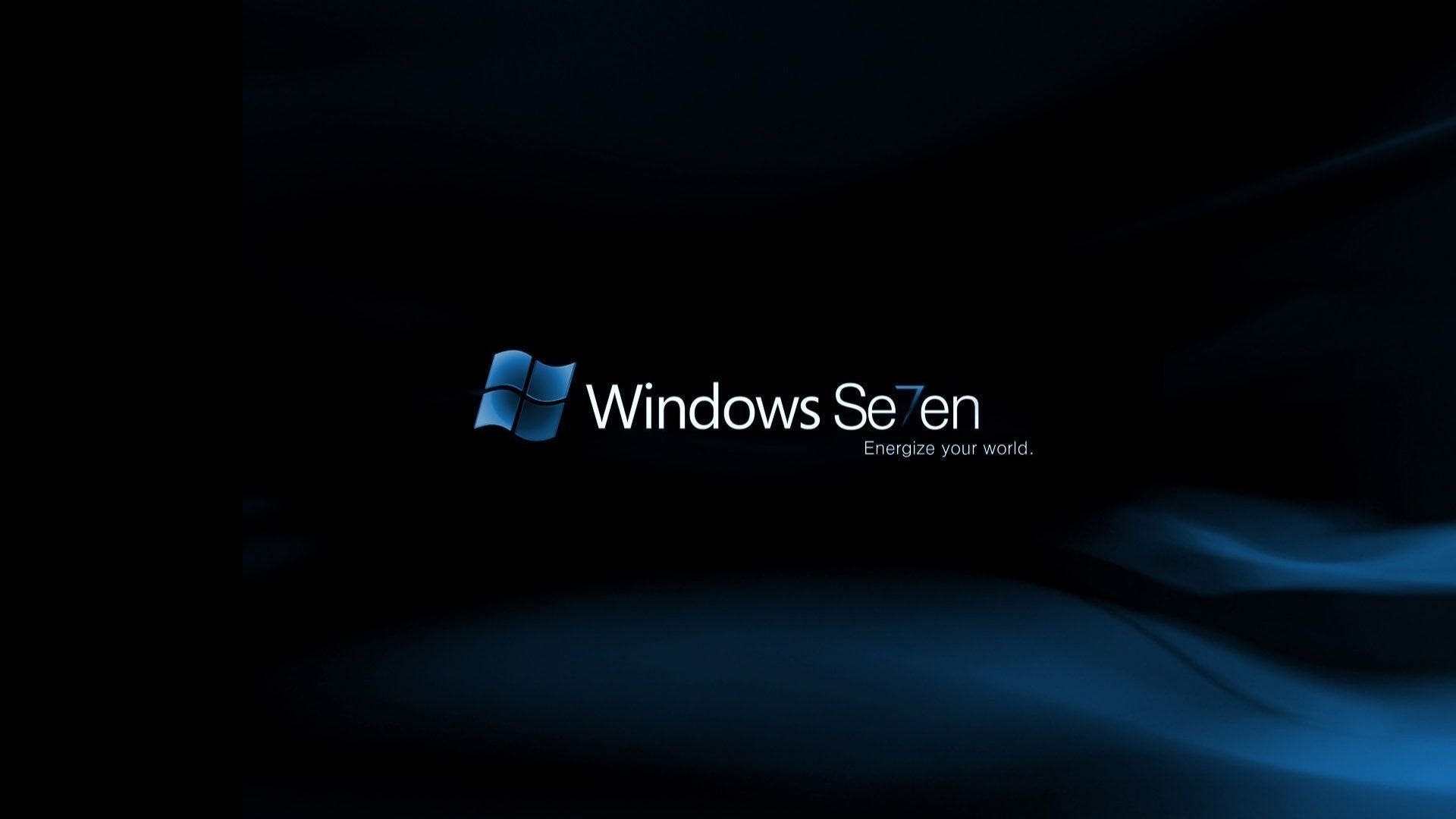 windows 7 sette blu sfondo programma