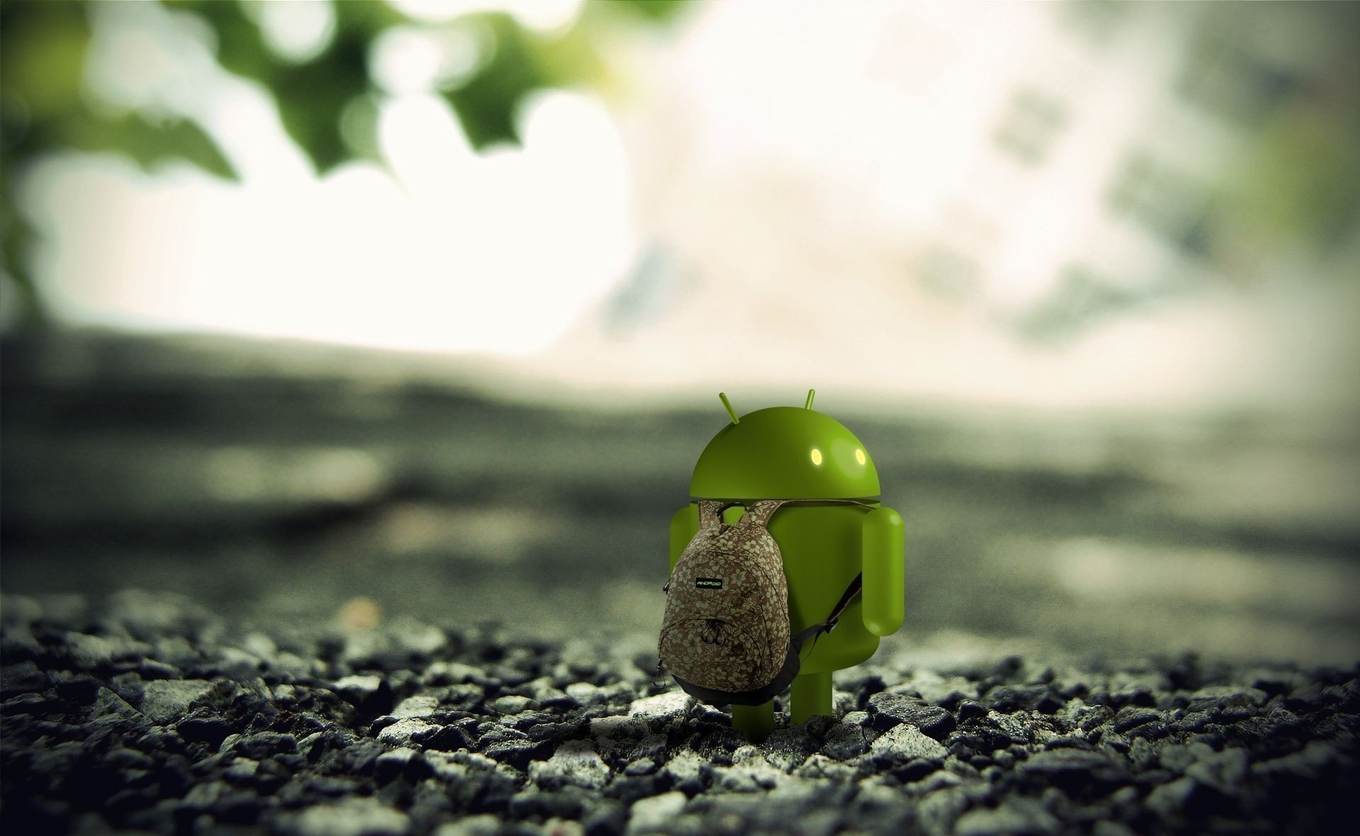 android renderowanie 3d makro kamienie ziemia plecak