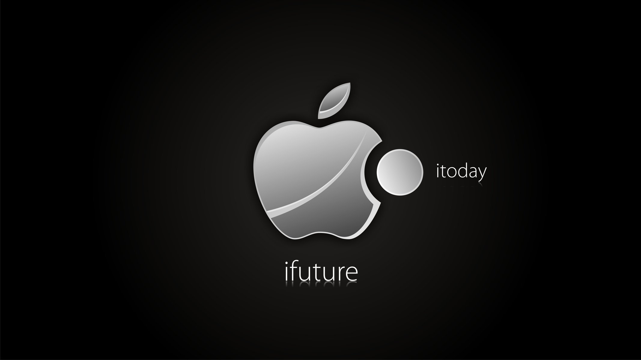 apple dark background minimalism future creativity