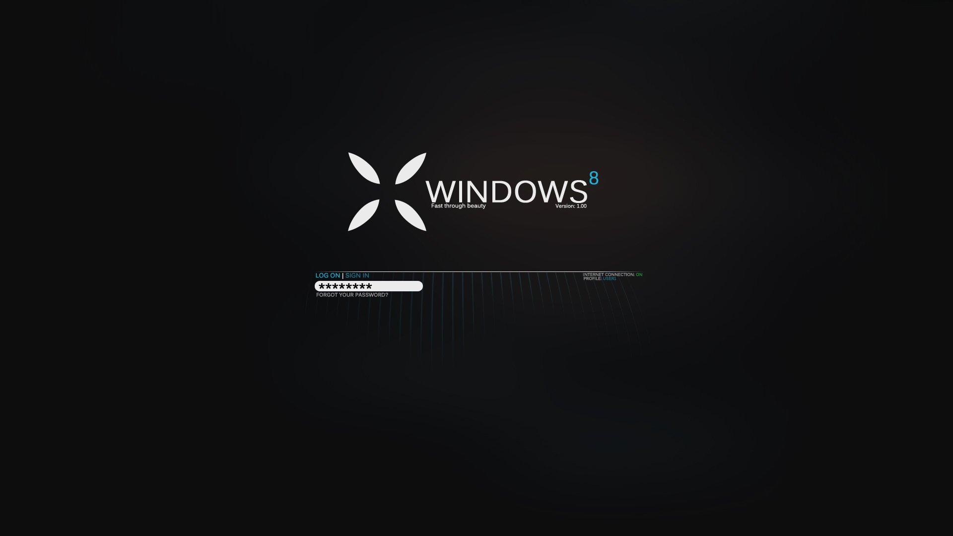 hi tech windows black background