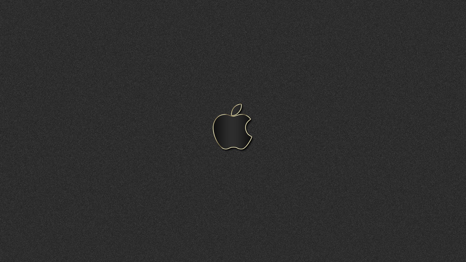 apple mac oro negro logotipo