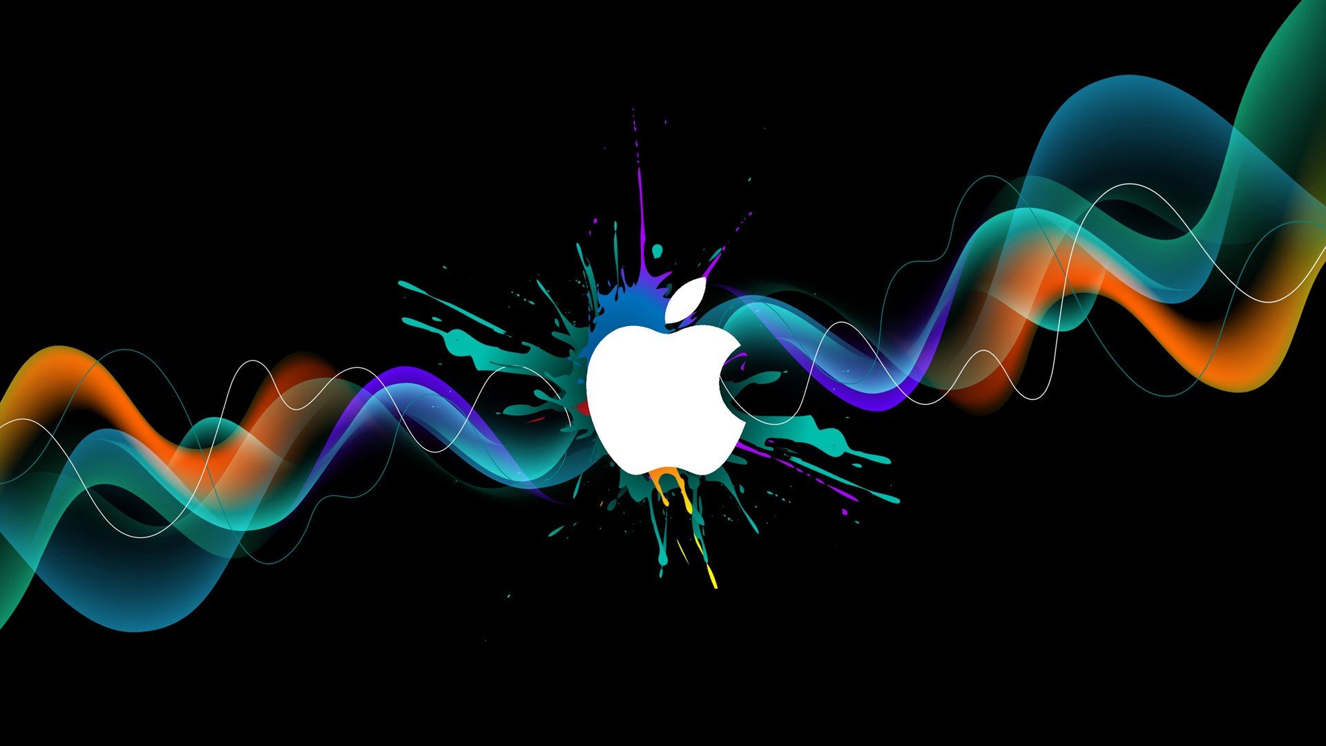 manzana logotipo marca pintura