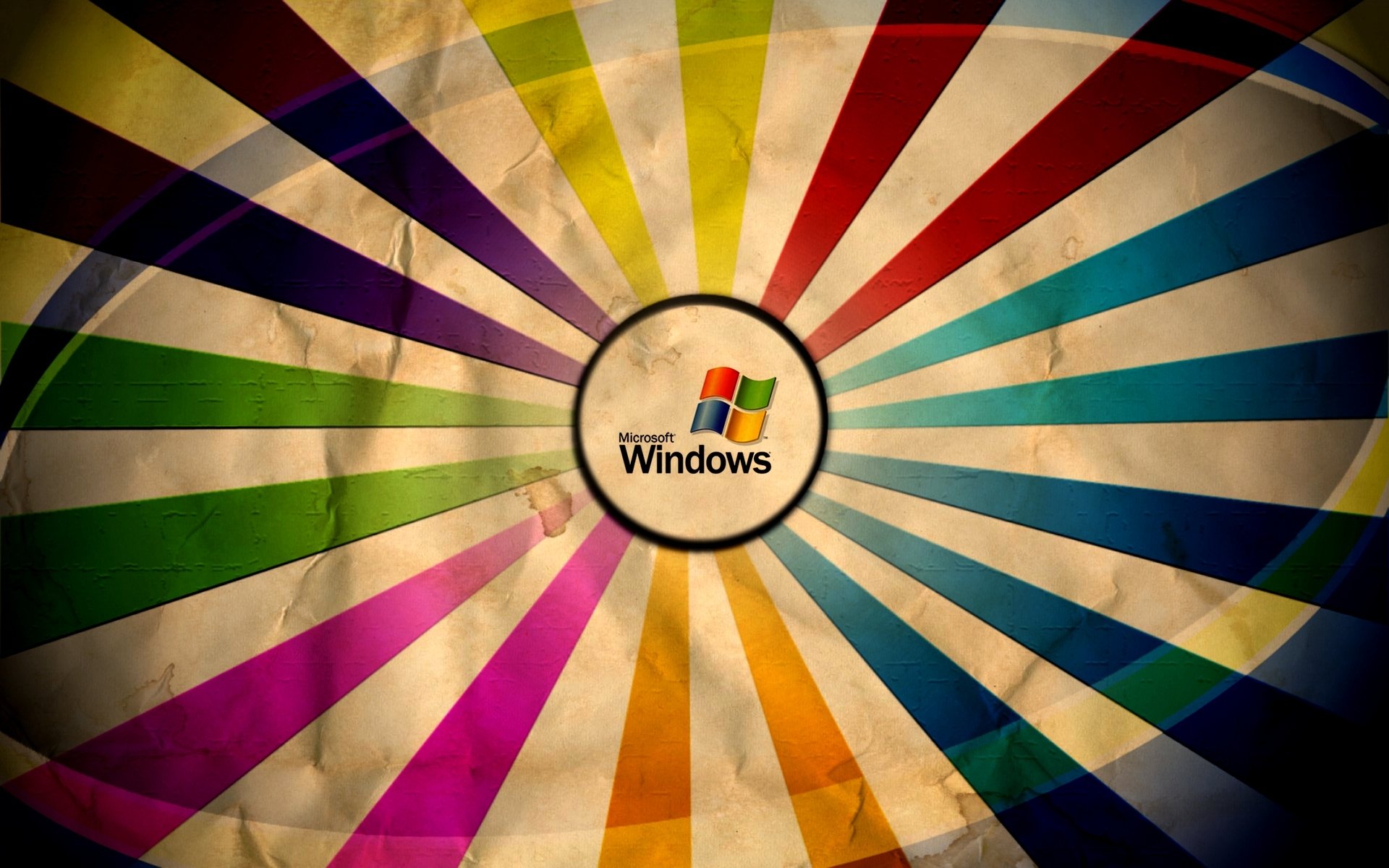 microsoft windows colors crumpled paper