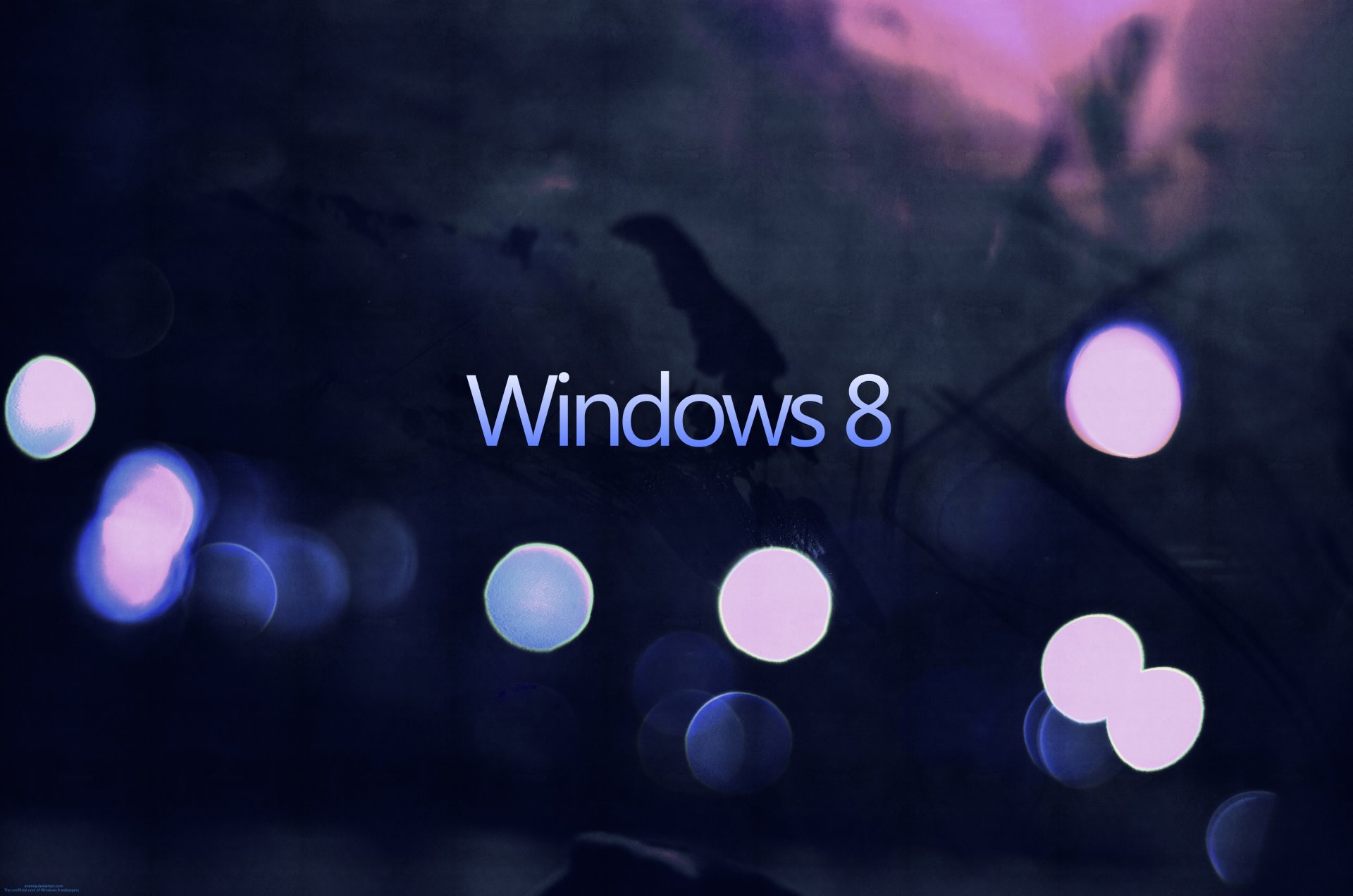 windows 8 minimalismus bokeh