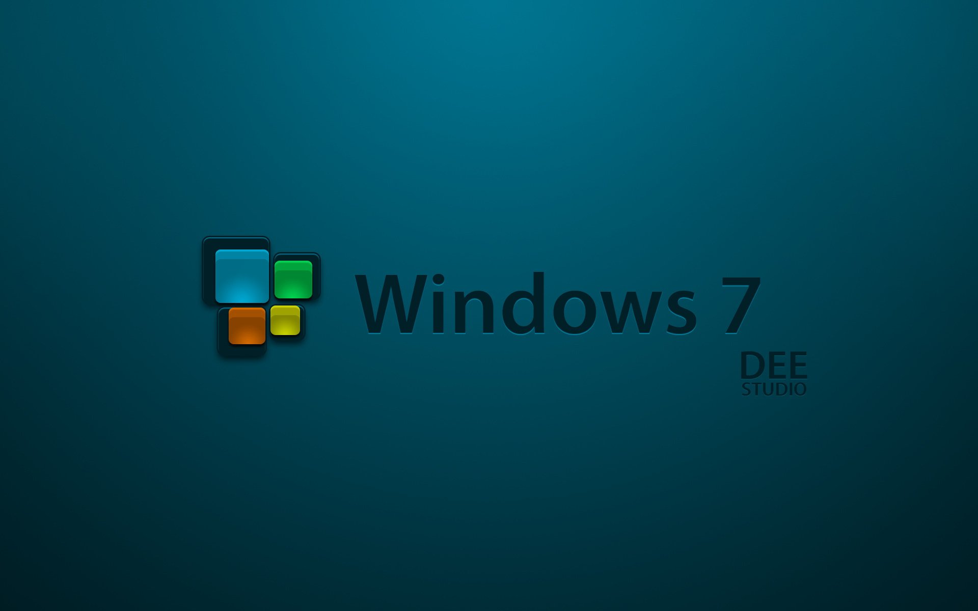 windows 7 di studio ikona logo tło