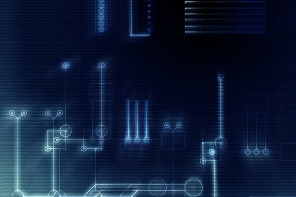 Movimiento ordenado de electrones a través de un chip