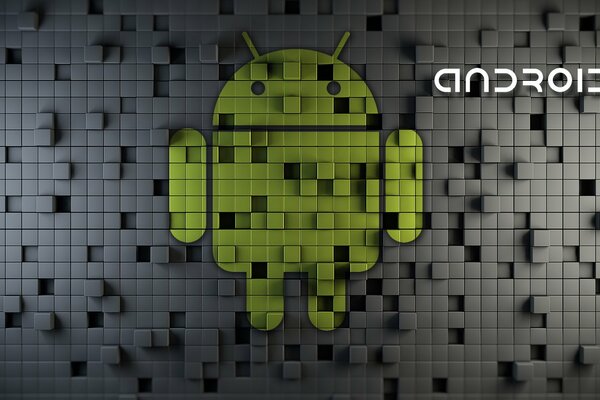 Robot image on android logo