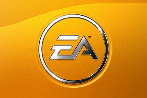 Marque Electronic arts sur fond jaune-orange