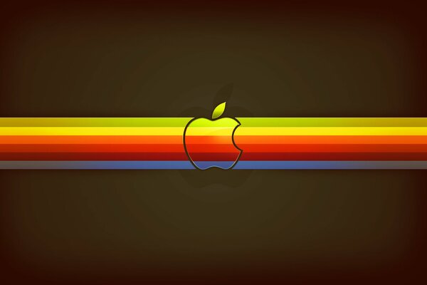 Logo apple minimalism black background