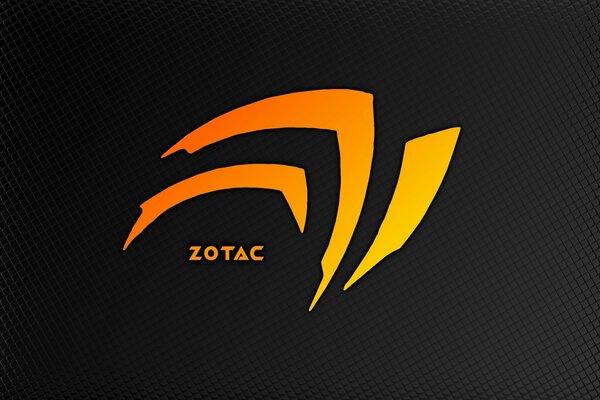 Die Computerkomponenten von Zotac. Orange auf Schwarz