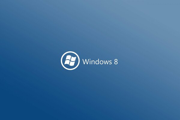 Logotipo de windows 8 sobre fondo azul