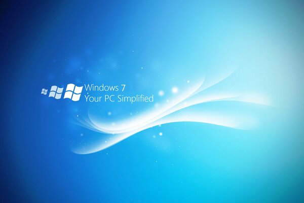 Windows 7 Desktop-Hintergrund mit Wellen