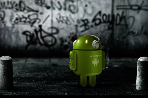 Arte moderno Android graffiti