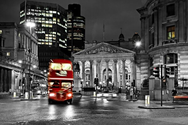 El famoso autobús rojo de Londres