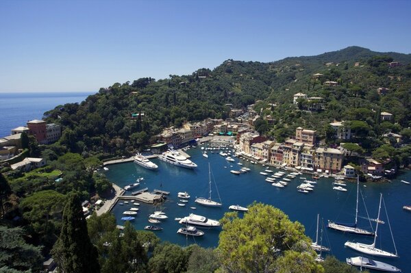 Bellissimo paesaggio della costa della baia