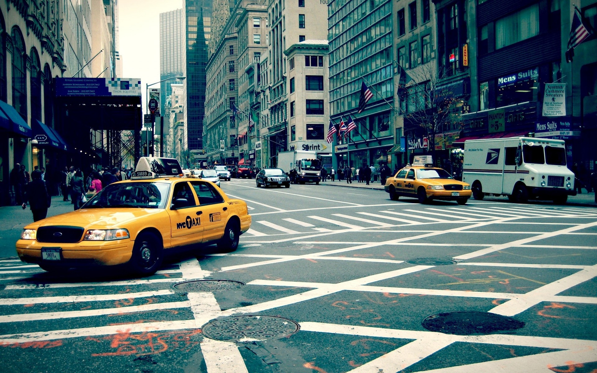 rue taxi new york ville