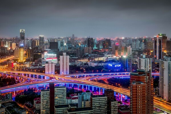 Autoroute de la ville de Shanghai