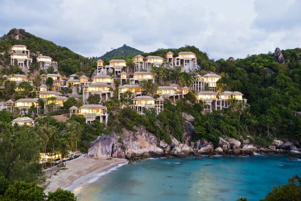 The resort coast of Koh Samui