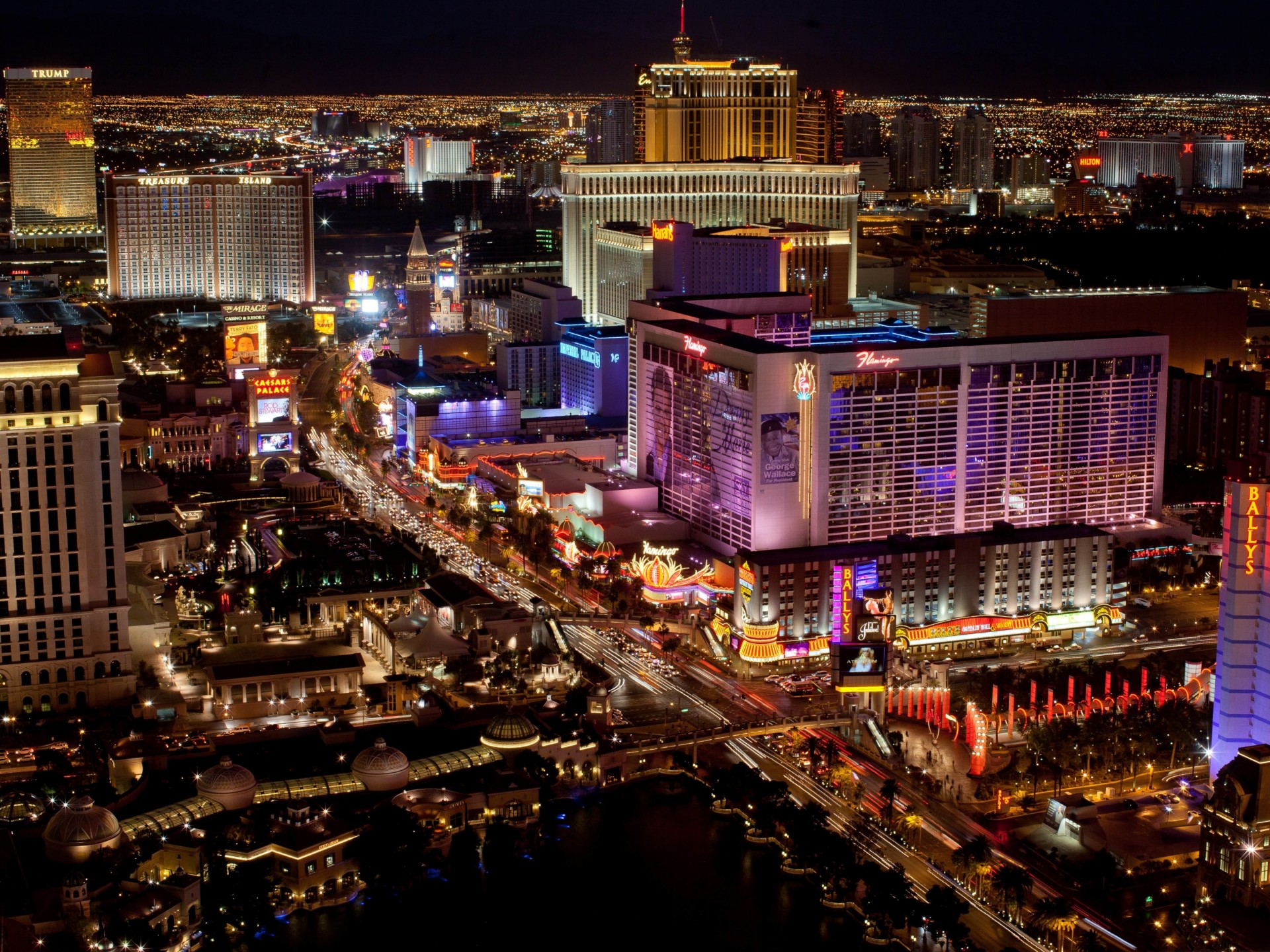 lichter usa las vegas stadt nacht nevada casino hotel panorama. hotels