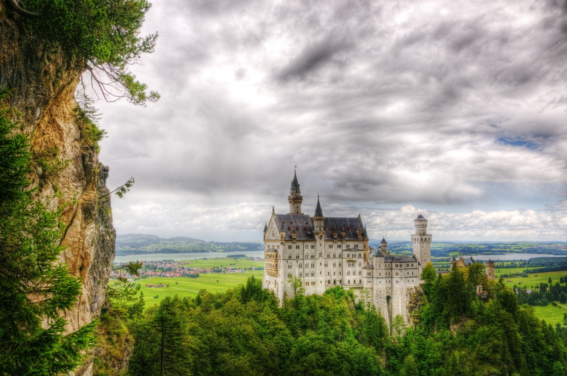 blocco valle foresta germania sud-ovest neuschwanstein baviera