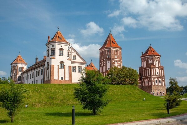 Castillo de mirsky de Bielorrusia