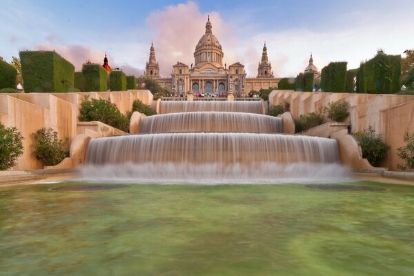 Fuente En la ciudad española de Barcelona