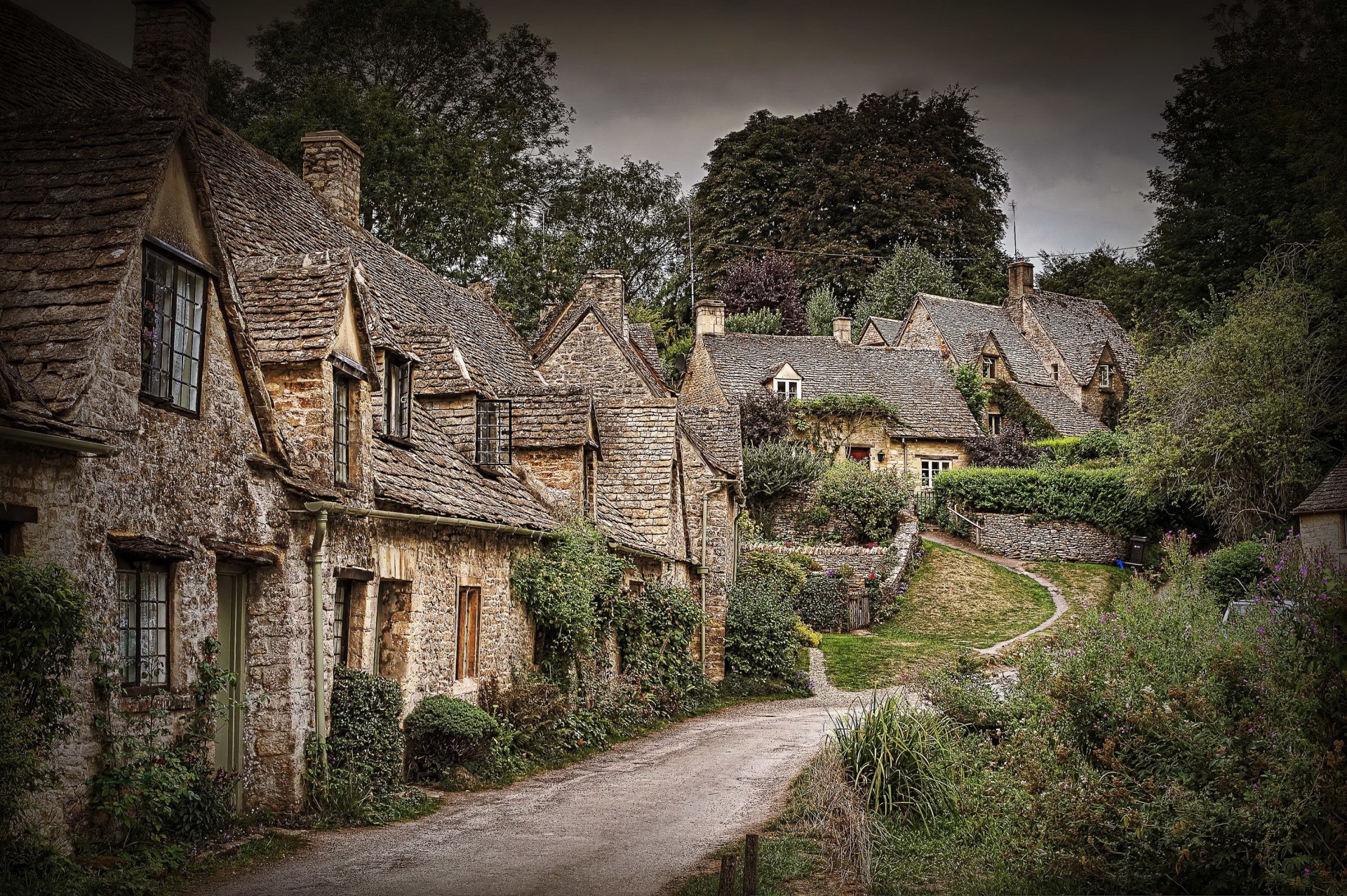 england straße altstadt häuser