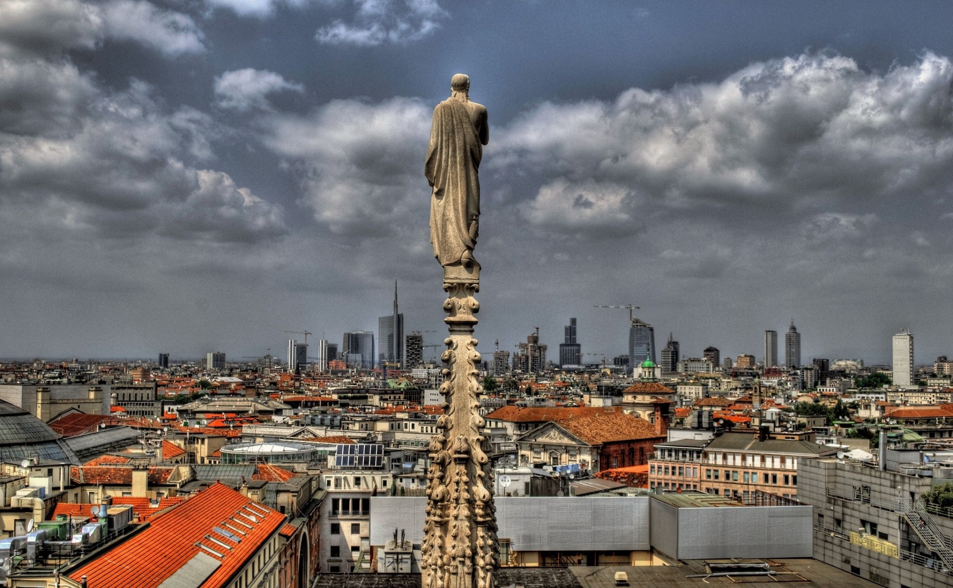 italie lombardie milan ange gardien panorama bâtiment amérique