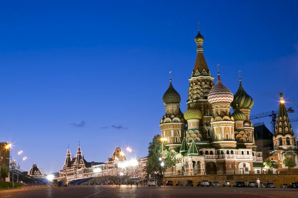 Place rouge à Moscou-la capitale de la Russie