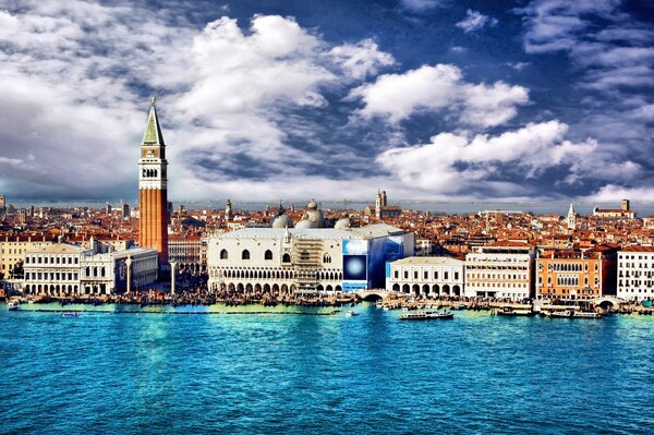 Italian Rain Palace in Venice